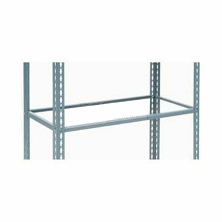 GLOBAL INDUSTRIAL Additional Shelf, Single Rivet, No Deck, 48inW x 24inD, Gray 254458